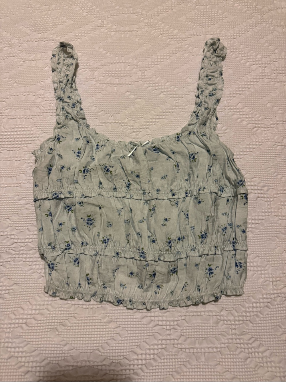 Cottagecore Dream! Love Tree Floral Smocked Crop Top